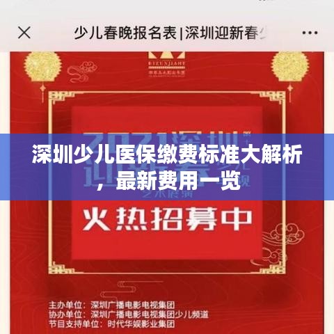 深圳少兒醫(yī)保繳費(fèi)標(biāo)準(zhǔn)大解析，最新費(fèi)用一覽