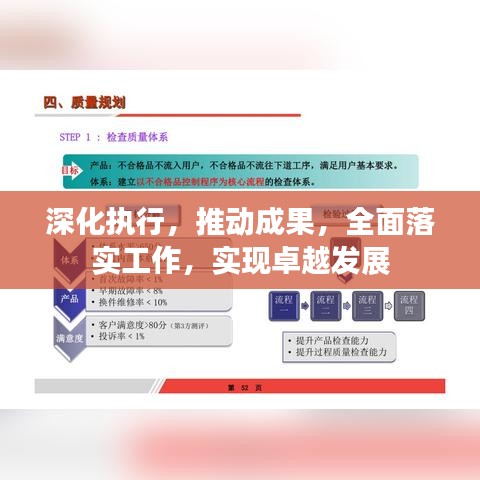 深化執(zhí)行，推動成果，全面落實工作，實現(xiàn)卓越發(fā)展