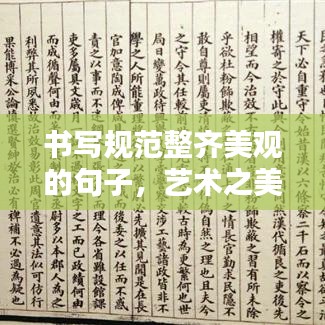 書寫規(guī)范整齊美觀的句子，藝術之美的文字打造
